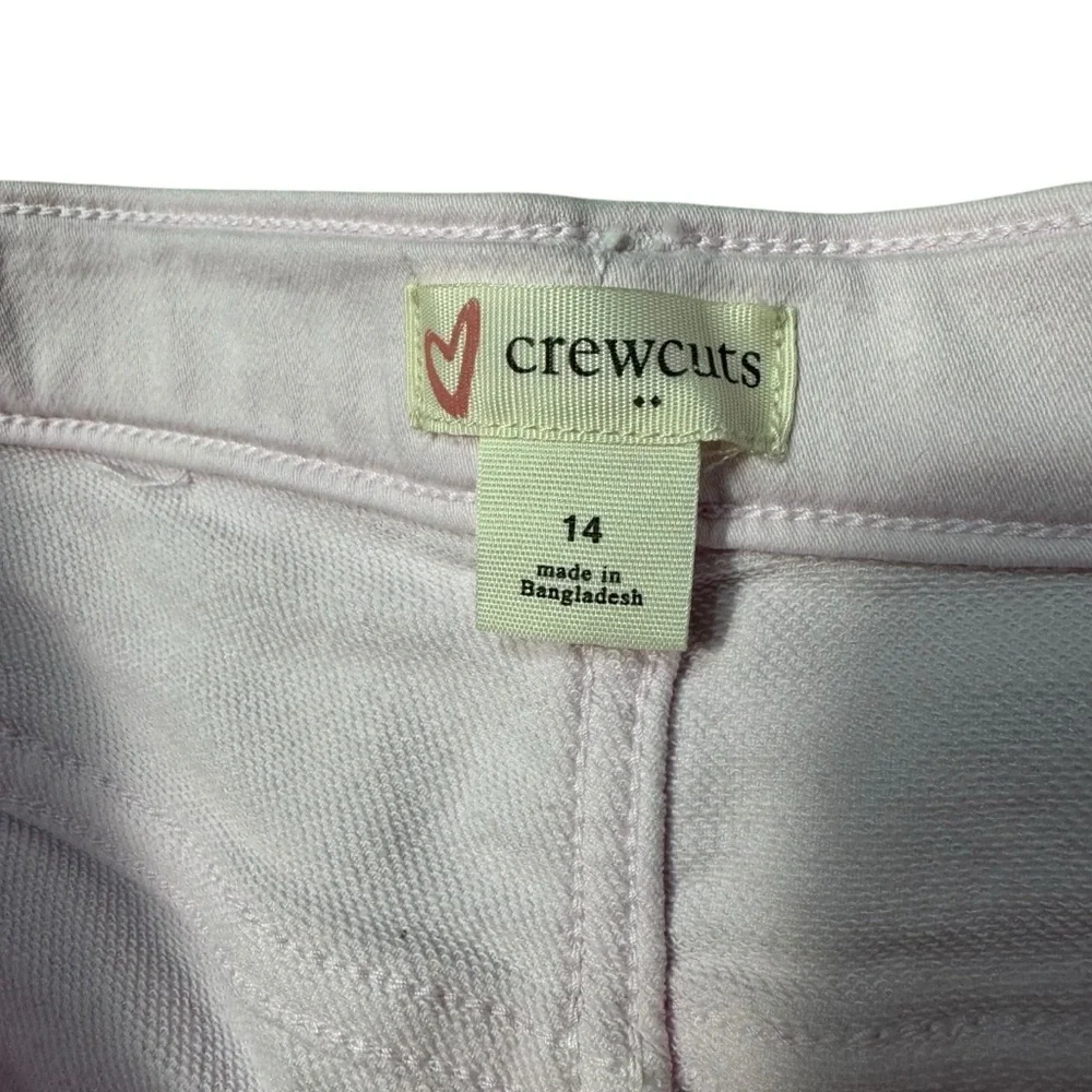 J.Crew Crewcuts Girl's Pink Patch-pocket Wide Leg Jeans Size 14